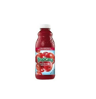 Tropicana Cranberry Juice Beverage – Refreshing Tart Flavor, 32 Fl Oz Bottles – 12 Pack