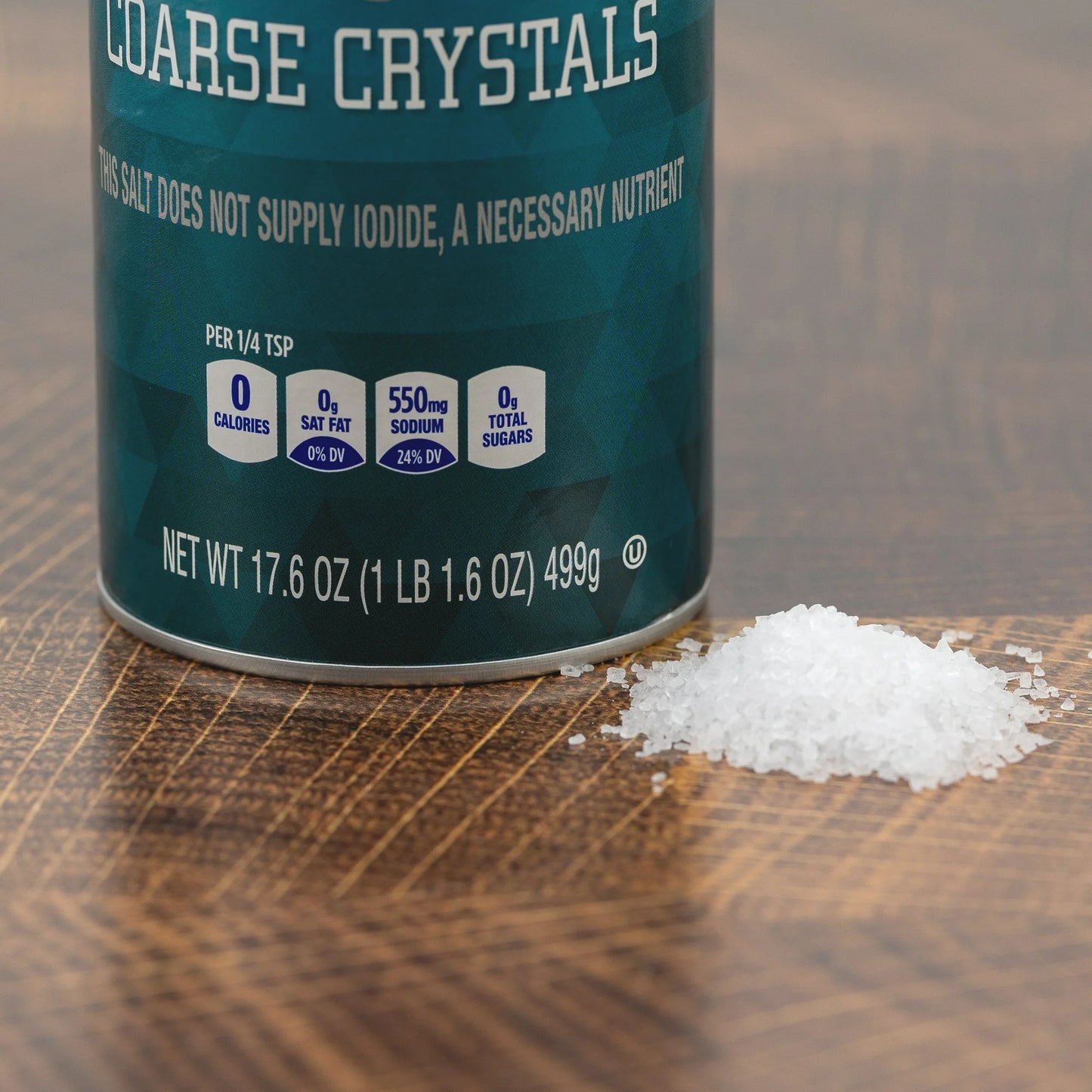 Superior Crystal Sea Salt, Coarse Crystals – 17.6 oz Shaker