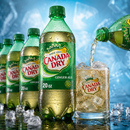 Canada Dry Bulk Deal 20oz, 24-Pack - Free Shipping