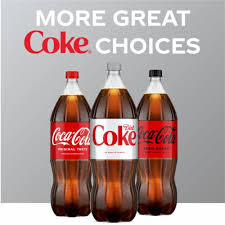 DIET COKE, ZERO SUGAR COLA, 2 LITER BOTTLES (4 PACK)