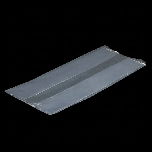 LDPE GUSSET BAGS, CLEAR, 10 X 8 X 24 IN, 2 MIL, 500 COUNT