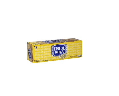INCA KOLA THE GOLDEN COLA, PERUVIAN SOFT DRINK, 12 FL OZ CANS (PACK OF 12)