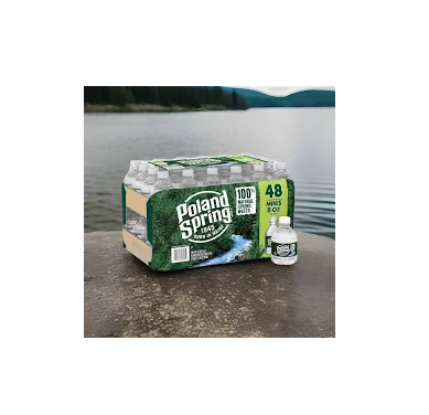 POLAND SPRING 100% NATURAL SPRING WATER, 8 OZ BOTTLES (48 PACK)