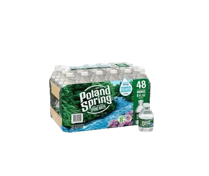 POLAND SPRING 100% NATURAL SPRING WATER, 8 OZ BOTTLES (48 PACK)