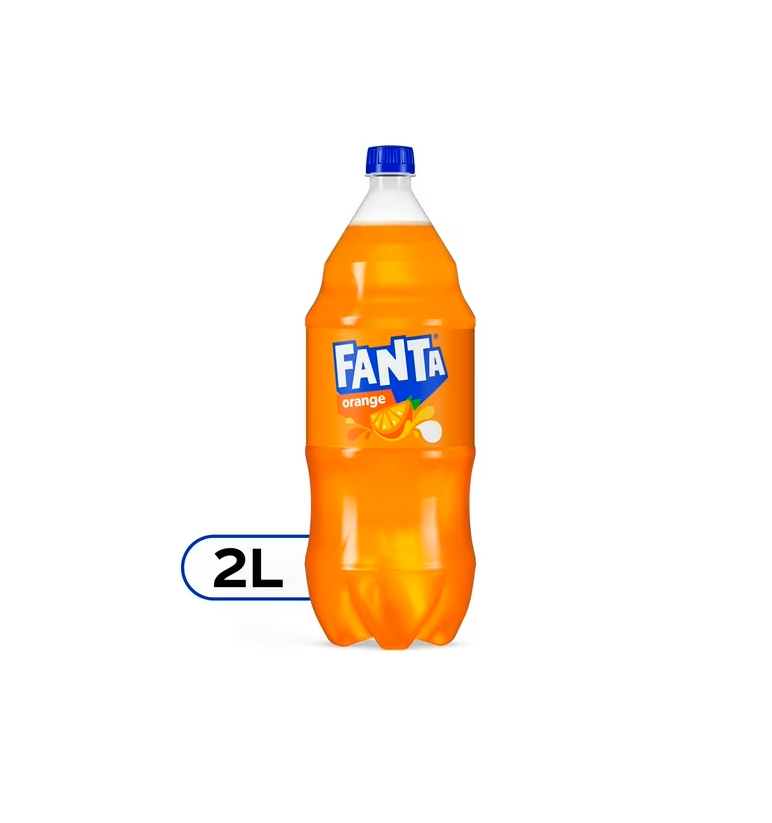 FANTA ORANGE SODA, BRIGHT CITRUS FLAVOR, 2 LITER BOTTLES (PACK OF 4)