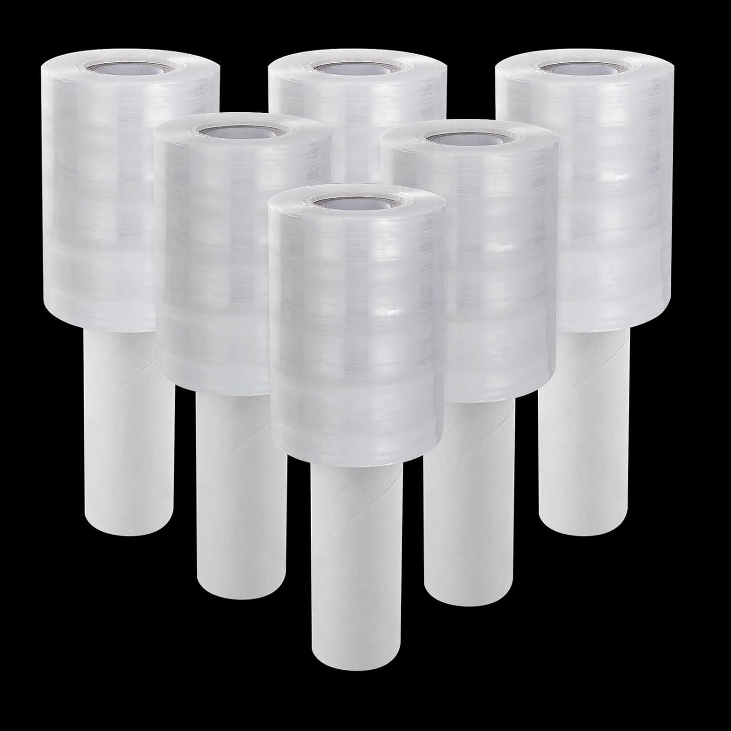DEMAYA Stretch Film Roll 5" x 1,000' – Heavy-Duty 80 Gauge Clear Banding Film for Pallet Wrapping, Shipping, Moving & Warehouse Packaging