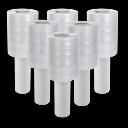 DEMAYA Stretch Film Roll 5" x 1,000' – Heavy-Duty 80 Gauge Clear Banding Film for Pallet Wrapping, Shipping, Moving & Warehouse Packaging